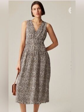 J Crew| size small leopard dress